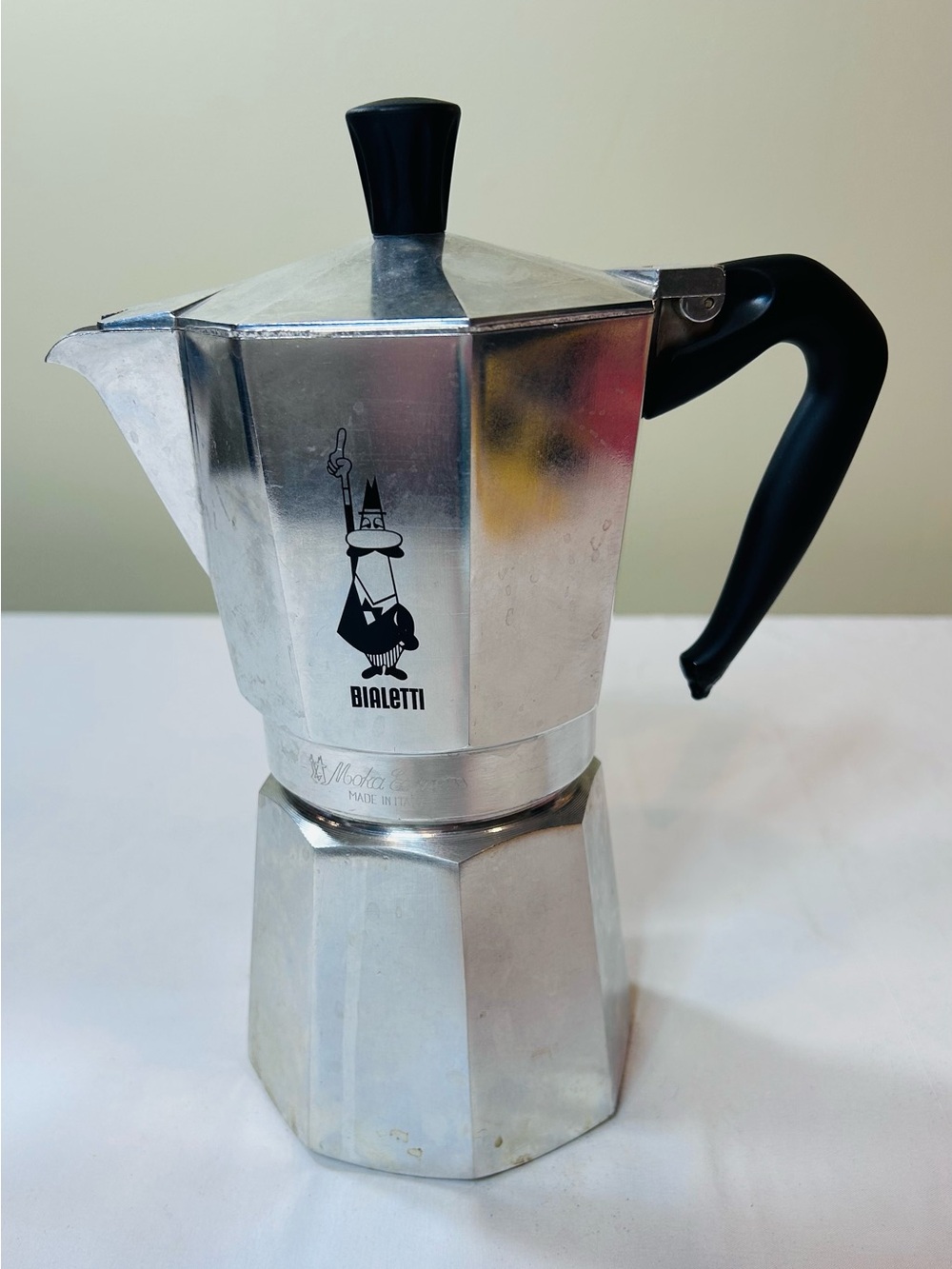 Bialetti Moka Express 3 Cup Espresso Maker - Silver EUC